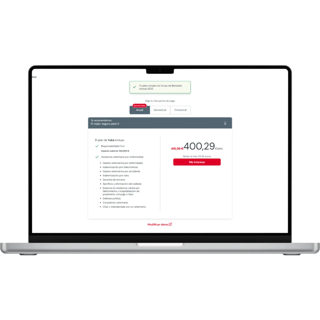 Precio seguro Mapfre para Yuka