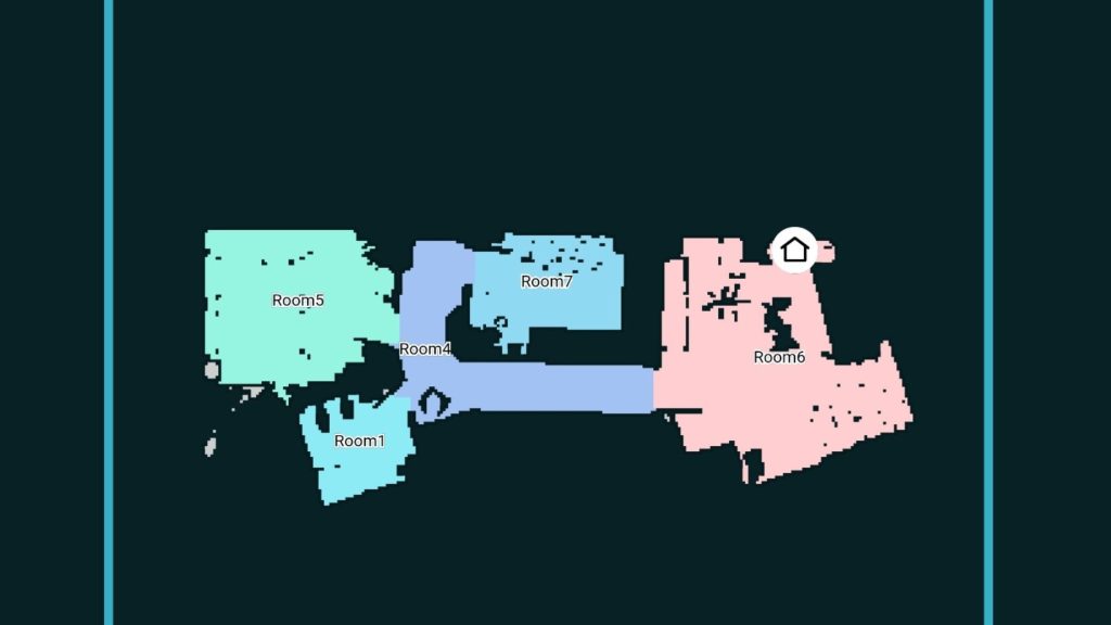 Mapa de mi casa que hace el robot aspirador conga 8290